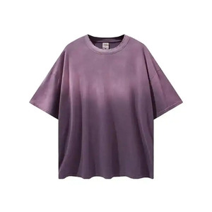 Camiseta de manga corta de gran tamaño con logotipo personalizado de algodón de calidad de primera clase para hombre, tela de punto sólida, estampado de Material de Bambú - Product Image 3