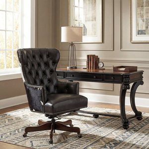 Modern Curved Engineered Wood Writing <b>Desk</b> with Computer Workstation 66 Inch Telluride DESK2-0075 - Product Image 3