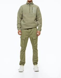 men's pants washed Men Color Cargo Style Manufacturer Custom Loose Oversize Plus Size Jogging Pants High Quality Fleece Joggers - Product Image 1