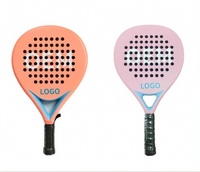 Raqueta de Pádel JAS Super Power-Pink, Raqueta de Alta Calidad de Fibra de Carbono + Superficie 3D, Raqueta de Tenis de Fibra de Carbono, Fábrica OEM