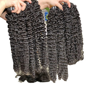 Cheveux bouclés Jerry Curl Remy vietnamiens 100% non transformés le style en cheveux humains - Product Image 1