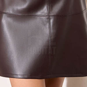 Minifaldas de Cuero Genuino para Mujer, Diseño Moderno, Tela Ligera, Ideal para Uso Casual y de Fiesta - Product Image 6