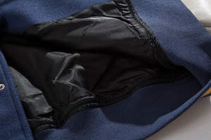 Vestes universitaires hip-hop personnalisées pour hommes, vente en gros, 100% laine, écologiques, unies, style lettreman, pour l'hiver, nom de marque personnalisé - Product Image 4