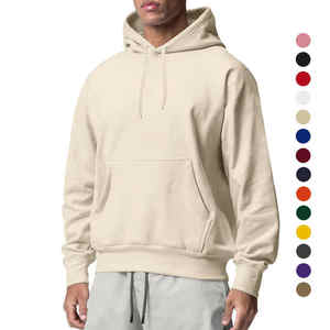 Logotipo personalizado bordado Etiqueta Privada Oem poliéster polar Unisex de talla grande sudaderas con capucha y sudaderas con capucha lisas en blanco - Product Image 4