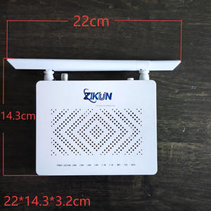 ONT XPON ZC-520T double mode GPON/EPON avec 1 port VoIP, 3 ports FE, 1 interface USB, 1 port TV CATV et accès sans fil 2.4G pour réseau optique - Product Image 2