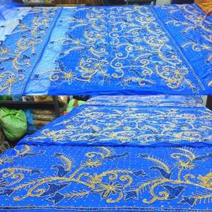 Stunning African George Silk Headtie for Adults Hand <b>Beaded</b> Factory <b>Direct</b> Sale Perfect for Summer and Spring Occasions - Product Image 1