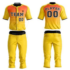 Jersey de béisbol de poliéster para hombre, logotipo personalizado, unisex, transpirable, nuevo diseño, ropa deportiva, conjuntos de uniformes - Product Image 5