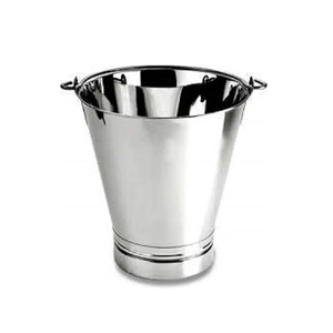 Cubo de Metal con Acabado de Espejo de Acero, Diseño Multiusos Duradero para Jardinería, Interior y Exterior, Capacidad para 8 Litros, para Guardar Hielo - Product Image 1