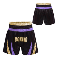Short de boxe thaï personnalisé de haute qualité pour hommes vente en gros de shorts d'entraînement de course à pied logo d'écran vêtements d'arts martiaux extensibles