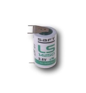 Saft LS 14250 3PF 3.6V 04228B ขนาด1/2AA ขนาดกระสวยเซลล์แบตเตอรี่14250แบตเตอรี่ลิเธียมกองทำในฝรั่งเศส - Product Image 1