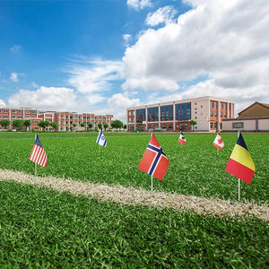 ธงขบวนพาเหรดประจำชาติพิมพ์ลายด้วยเสาพลาสติกโพลีเอสเตอร์สองด้านสำหรับเกมฟุตบอล14X21cm 33ประเทศ - Product Image 6