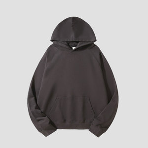 Vêtements de rue décontractés de haute qualité sweat à capuche en éponge française sweat à capuche surdimensionné poids lourd impression bouffante sérigraphie logo sweats à capuche personnalisés pour hommes - Product Image 4