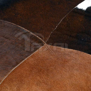 Meilleures ventes Produit populaire Tapis patchwork en cuir de vache quantité minimale de commande bas Tapis patchwork en cuir de vache au design unique - Product Image 6