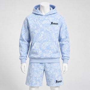 Premium Comfort Wear <b>Men's</b> <b>Hoodies</b> <b>and</b> <b>Shorts</b> <b>Set</b> High Quality 100% Cotton Soft Knit Casual Summer - Product Image 2