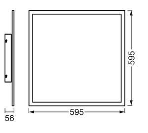 Pannello LED da superficie Planon Plus Marco Blanco 36W 4000K 595mm. (Ledvance 4058075601314) - Product Image 3
