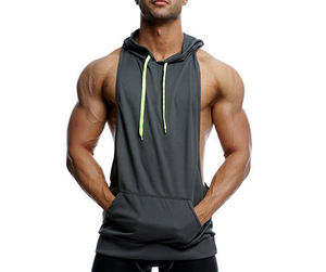Venta al por mayor nuevo estilo 100% algodón en blanco sin mangas de gran tamaño gimnasio hombres Casual Top tanque personalizado impresión hombres camiseta sin mangas - Product Image 1