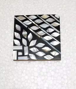 Decorative Mother of Pearl <b>Coaster</b> Set Functional and Stylish Use for Juice Beer <b>Glass</b> - Product Image 5