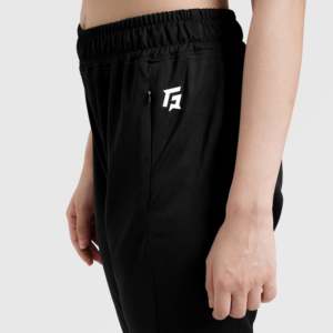 Pantalon décontracté respirant pour femme, taille haute, coupe crayon évasée, taille moyenne, XL, noir, pour l'automne - Product Image 6