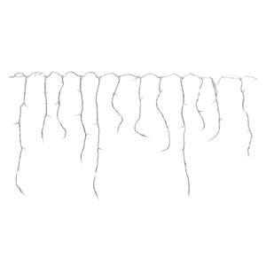 Cortina de Luces LED Blancas Frías Transparentes para Navidad, 180 Luces Tipo Estalactita, Juegos de Luces, IP44, D2390, Pre-encordado, 4.2+0.6m - Product Image 3