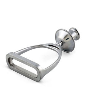 Diseño de estribo de caballo portavelas de aluminio soporte de vela plateado para decoración del hogar moderno centro de mesa decoración de regalo de fiesta de boda - Product Image 5