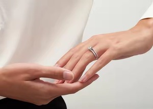 แหวนเพชรโมอิสซาไนท์ประดับเพชรเม็ดเดี่ยวสีขาว1.00CT ทอง14K เครื่องประดับสำหรับงานแต่งงานสุดหรูโรเดียมประกายแบบไม่เข้าคู่สำหรับผู้หญิง - Product Image 5