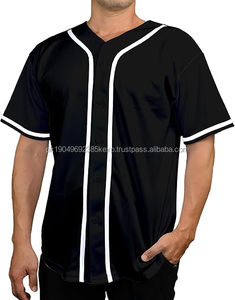 เสื้อเบสบอลมีกระดุมระดับพรีเมียมสำหรับผู้ชายเสื้อยืดฮิปฮอปเครื่องแบบกีฬา - Product Image 2