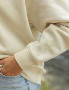 Sudadera extragrande para mujer con logotipo personalizado, sudadera de manga larga con hombros caídos, camiseta informal con cuello para la temporada de invierno, colocación frontal - Product Image 2