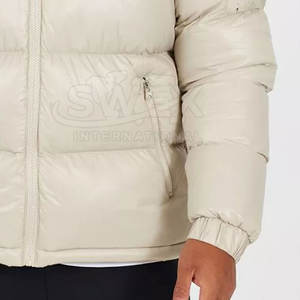 Veste d'hiver à bulles remplie de duvet simple avec logo personnalisé pour hommes Veste d'hiver à bulles remplie de duvet personnalisée avec conception de service OEM - Product Image 6