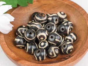 Perles en os blanc artisanales AZ ENTERPRISES, lisses et rondes, pour la création de bijoux, accessoires de mode et fournitures d'artisanat - Product Image 4