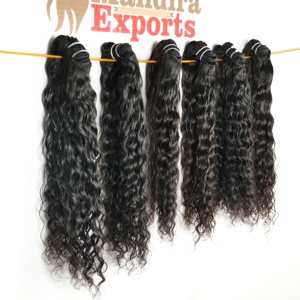 Extensions de cheveux indiens vierges non traités Remy, faisceaux de couleur noire, vague de corps bouclée et cuticule droite alignée, vendeur de confiance - Product Image 6