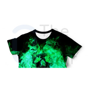 Venta al por mayor de alta calidad por encargo camiseta unisex Diseña tu propio impreso manga corta estilo de moda para hombres y mujeres parejas - Product Image 2