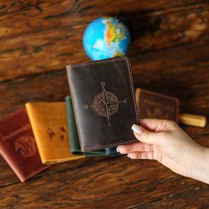 Porte-passeport en cuir cadeau de Noël pour femme portefeuille de voyage pour femme étui PTH-0097C - Product Image 5