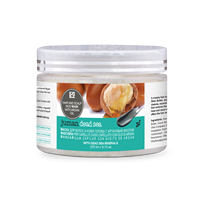 Masque capillaire confortable à l'huile d'argan blanche et aux minéraux de la mer Morte pour le soin du cuir chevelu, fabriqué en Jordanie