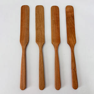 Juego de utensilios de cocina hechos a mano natural espátula y espátula de madera espátulas de madera adecuadas para sartenes antiadherentes - Product Image 3