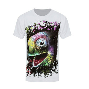 <b>100</b>% <b>Polyester</b> Breathable Smooth Material Breathable Allover Print Sublimation O Neck t <b>Shirt</b> Men - Product Image 5