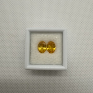 Piedra preciosa suelta facetada de alta calidad Zafiro amarillo natural Corte ovalado Par Al Precio al por mayor Tratamientos térmicos aplicados - Product Image 4