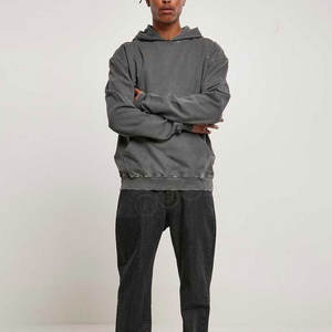 Sweat à capuche pour homme sur mesure OEM, qualité supérieure, coupe confortable, léger, doublure en coton/polyester, motif uni, idéal pour l'hiver - Product Image 5