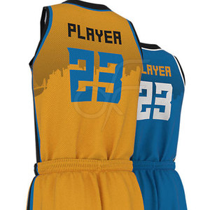 ชุดบาสเก็ตบอลพิมพ์ลายแบบซับลิเมชั่นคุณภาพสูง ชุดกีฬาผู้ชายสั่งทำได้ สีตามต้องการ - Product Image 6