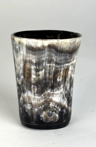 Handcrafted Horn <b>Cup</b> Polished Surface Smooth Grip by crescent crafts - Product Image 5