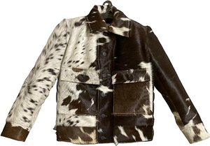 Dernière conception de veste en cuir de vachette naturelle à la mode pour hommes Vestes en fourrure respirante pour hommes avec logo personnalisé imprimé - Product Image 5