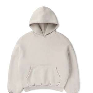 Sudadera con capucha de lana mezclada de algodón de talla grande para hombre, Jersey extragrande con logotipo bordado, sudadera básica con capucha - Product Image 1