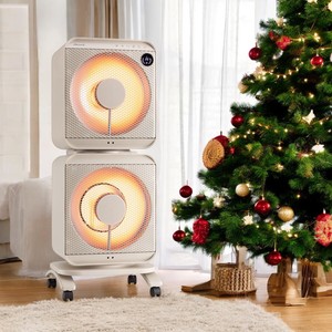 Échantillon OEM/ODM disponible-Chauffage électrique à double cube (beige)-Forte circulation d'air et chauffage stable et sûr pour le bureau - Product Image 1