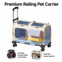 Sac de transport pour animaux de compagnie, grande capacité, portable, très vendu, fabriqué en tissu Oxford respirant, idéal pour les voyages et les sorties avec les animaux.