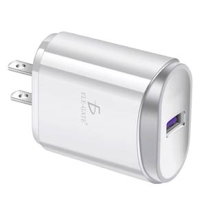 Caricabatterie Rapido QC 3.0 USB 5V 2.4A con Cavo Micro V8, Potenza di Uscita 12W per Telefoni Cellulari e Auricolari, Compatibile con Prese EU US UK - Product Image 3