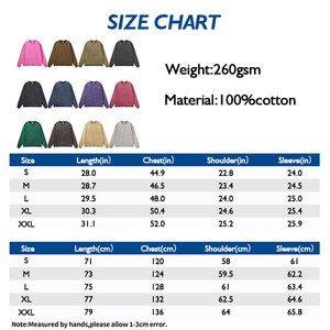 Camisetas de manga larga para hombre con logotipo personalizado 260GSM de alta calidad 100% algodón Batik ácido lavado desgastado Retro Street Hoodies - Product Image 3