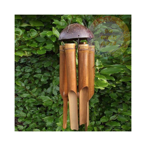 Campanas de viento de bambú hechas a mano con melodías relajantes, decoración natural perfecta para el hogar y el jardín - Product Image 2