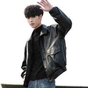 แจ็คเก็ตหนังผู้ชายแบบสั่งทำปี 2025 สไตล์ลำลองสำหรับฤดูหนาว คุณภาพสูง แห้งเร็ว ระบายอากาศได้ดี ดีไซน์ทันสมัย - Product Image 3