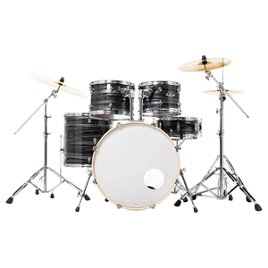 Kit de batterie de roche de 22 pouces finition argent graphite qualité bricolage avec tabouret de batterie gratuit et support de personnalisation OEM pour les acheteurs en gros - Product Image 3