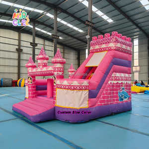 Castillo hinchable princesa comercial con tobogan, bounce house <span class=keywords><strong>para</strong></span> <span class=keywords><strong>alquiler</strong></span> de fiestas infantiles y <span class=keywords><strong>eventos</strong></span> - Product Image 1