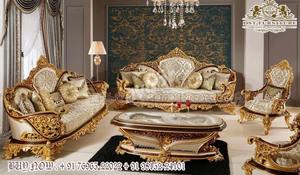 Muebles de Sala de Estar de Estilo Neoclásico Exclusivo, Conjunto de Sofá de 8 Plazas Más Popular con Mesa de Centro a Precios de Fábrica en EE. UU. - Product Image 3